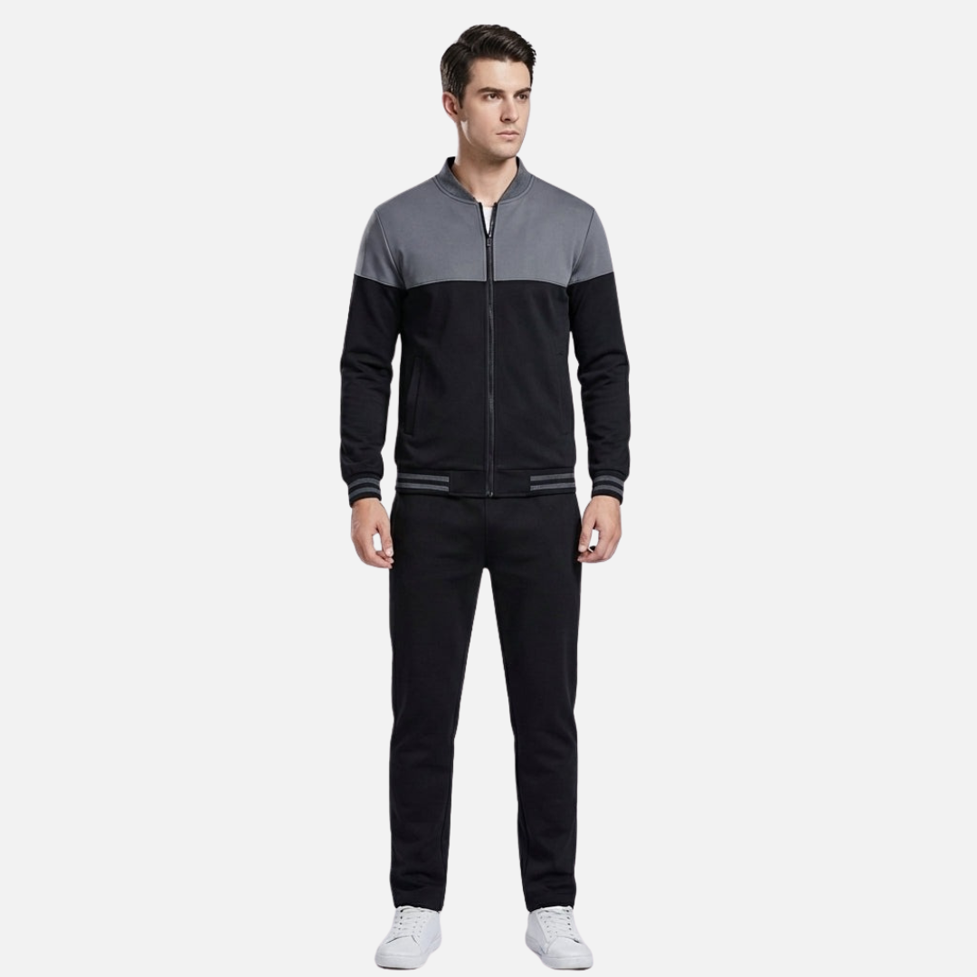 Men’s Tracksuit Two-Tone Athletic Set