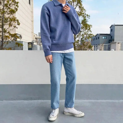 Seth | Luxury Wool Polo Sweater