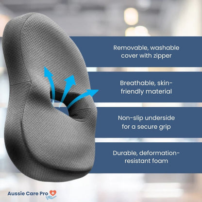 Comfortable Gel Seat Cushion – Back Pain Relief Pad