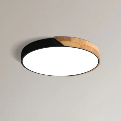 Rustic Wood LED Ceiling Lamp For Home