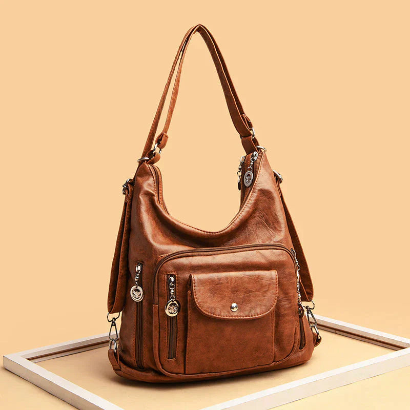 Stylish Genuine Leather Tote Handbag - Luxivelle
