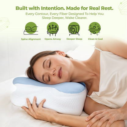Contour Memory Foam Travel Pillow
