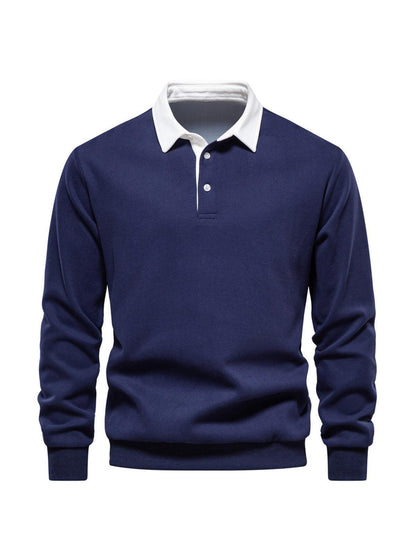 Classic Men's Golf Casual Button Down Sweatshirt