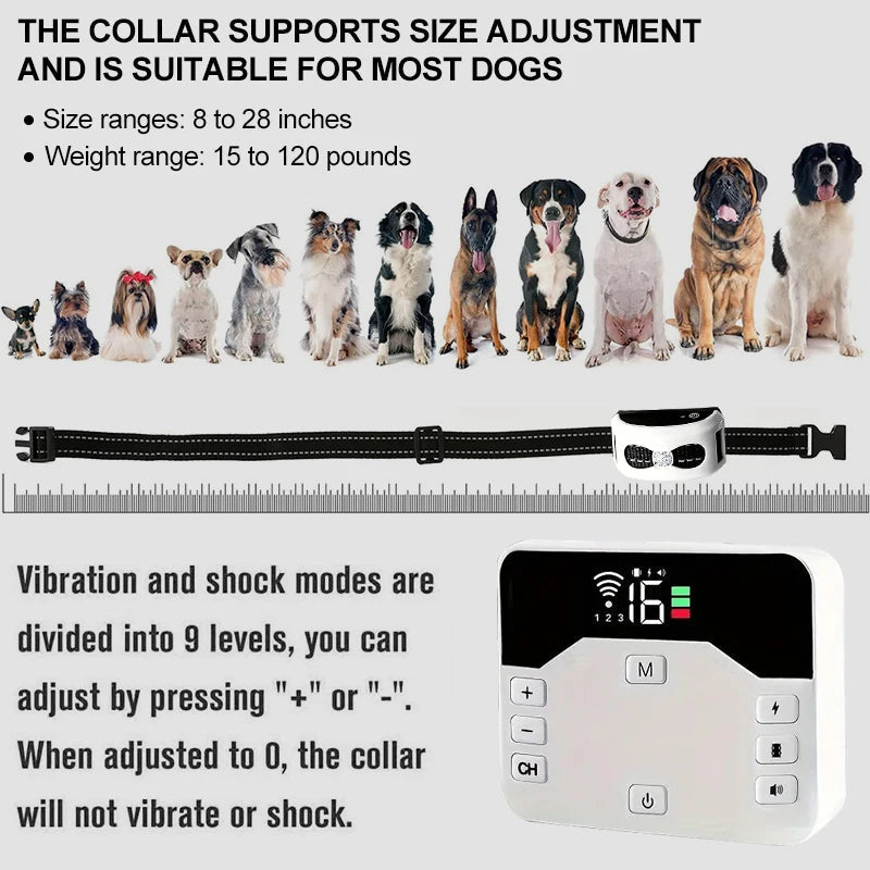 Portable Dog Training Collar & Fence System