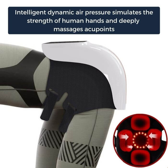 Heated Knee Wrap for Pain Relief and Therapy