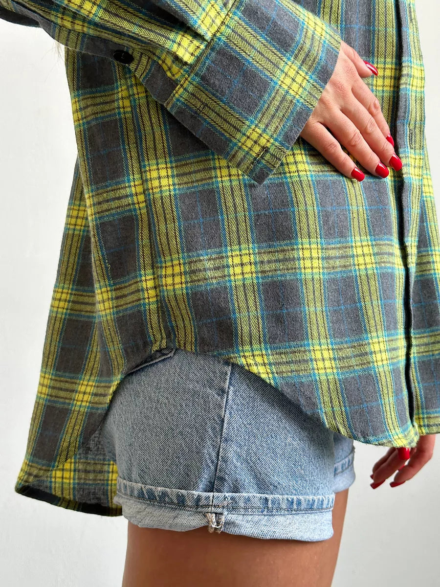 Classic Checkered Women's Flannel Shirt