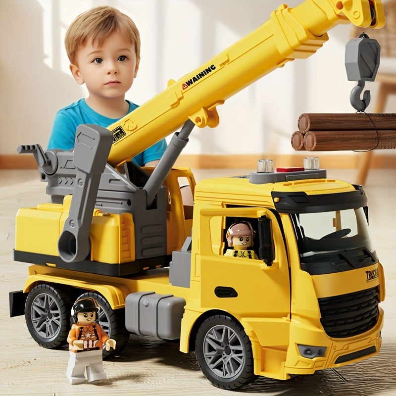 Remote Control Construction Truck Toy with Lights and Sounds - Luxivelle
