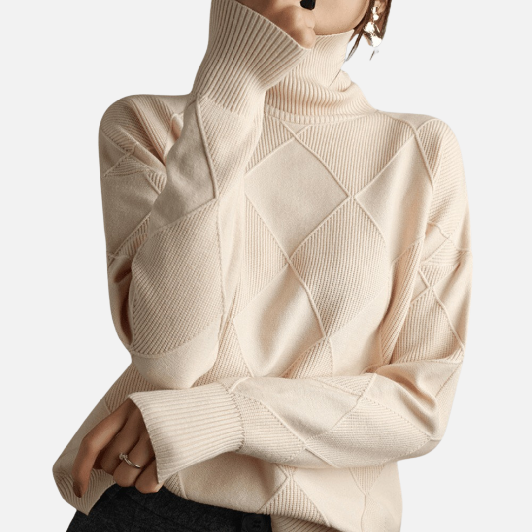 Women's Textured Turtleneck Sweater