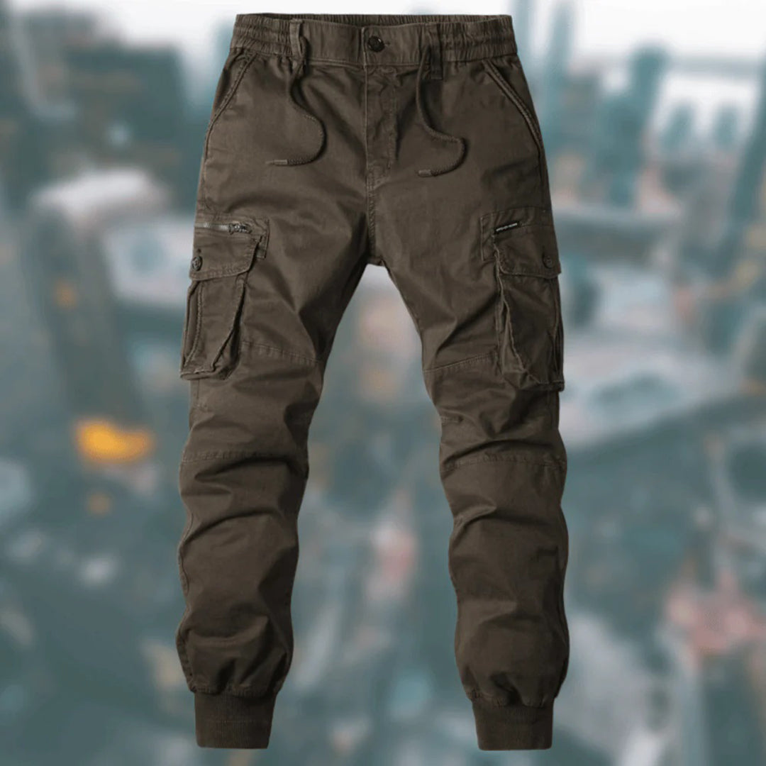 Relaxed Fit Cargo Running Pants for Men