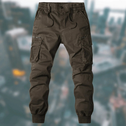 Relaxed Fit Cargo Running Pants for Men