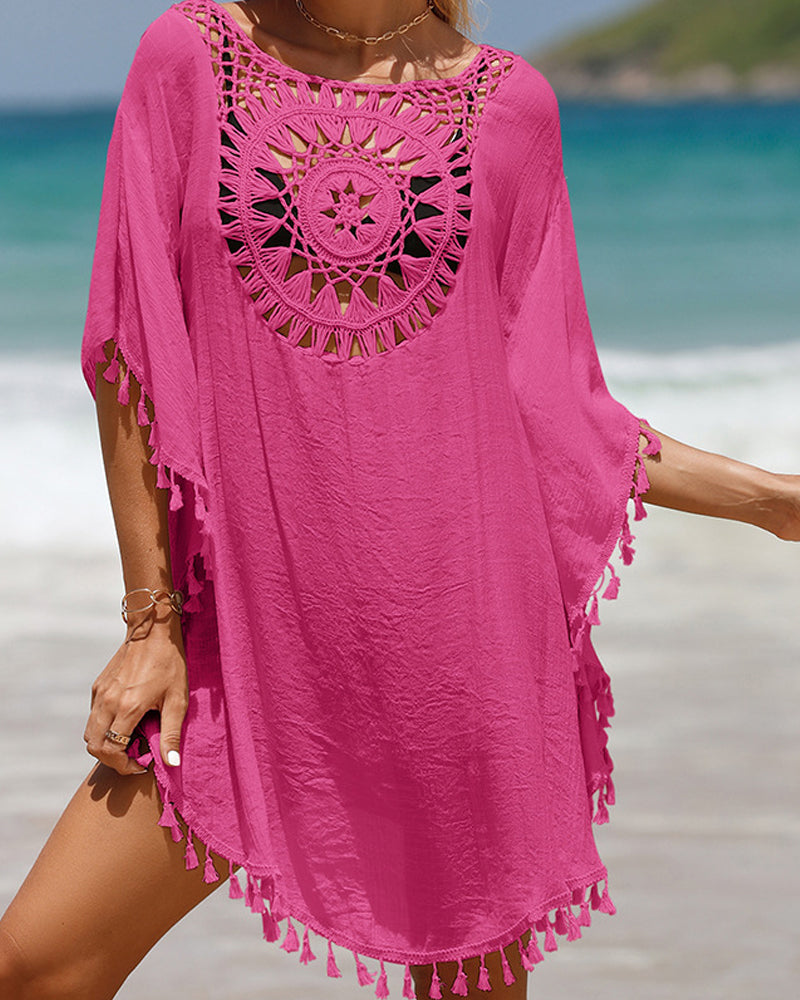 Bohemian Coastal Kaftan Dress