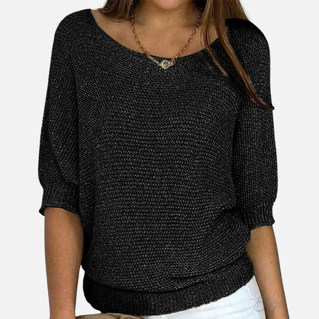 Lily | Women's Oversized V-Neck Knit Sweater