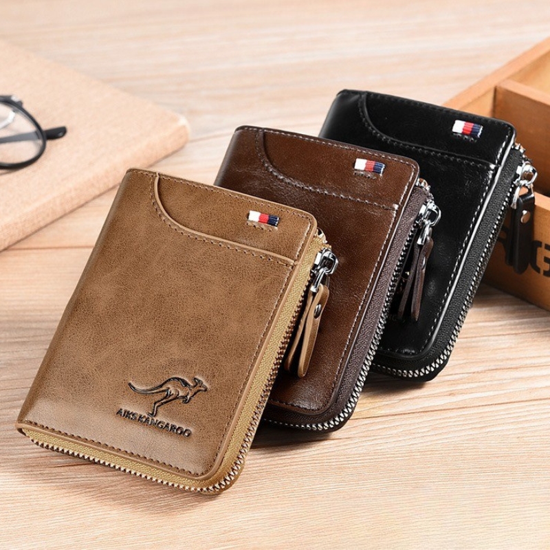 Premium Mens Leather RFID Blocking Wallet