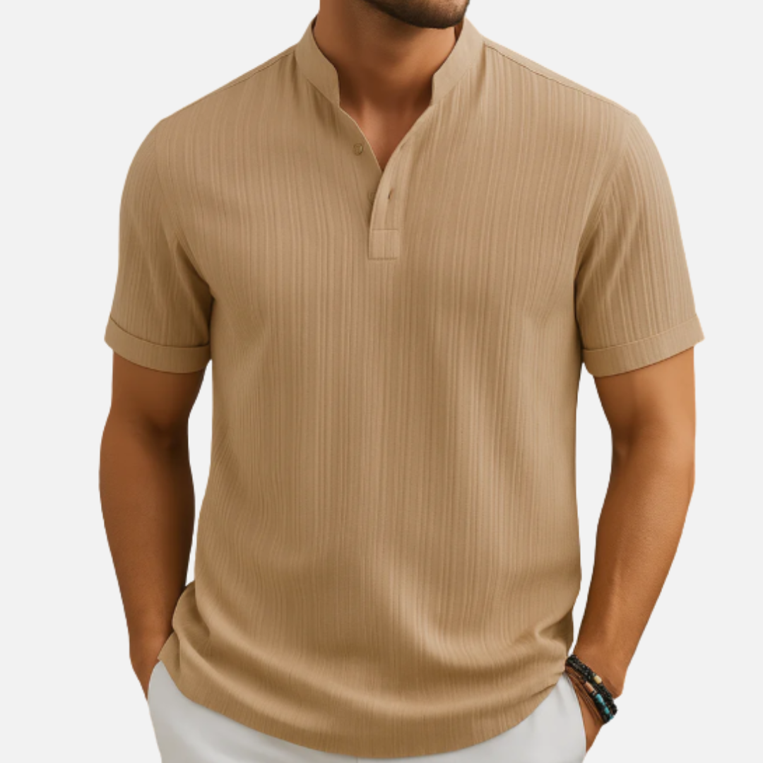 Archer | Men's Short Sleeve Ribbed Polo Shirt