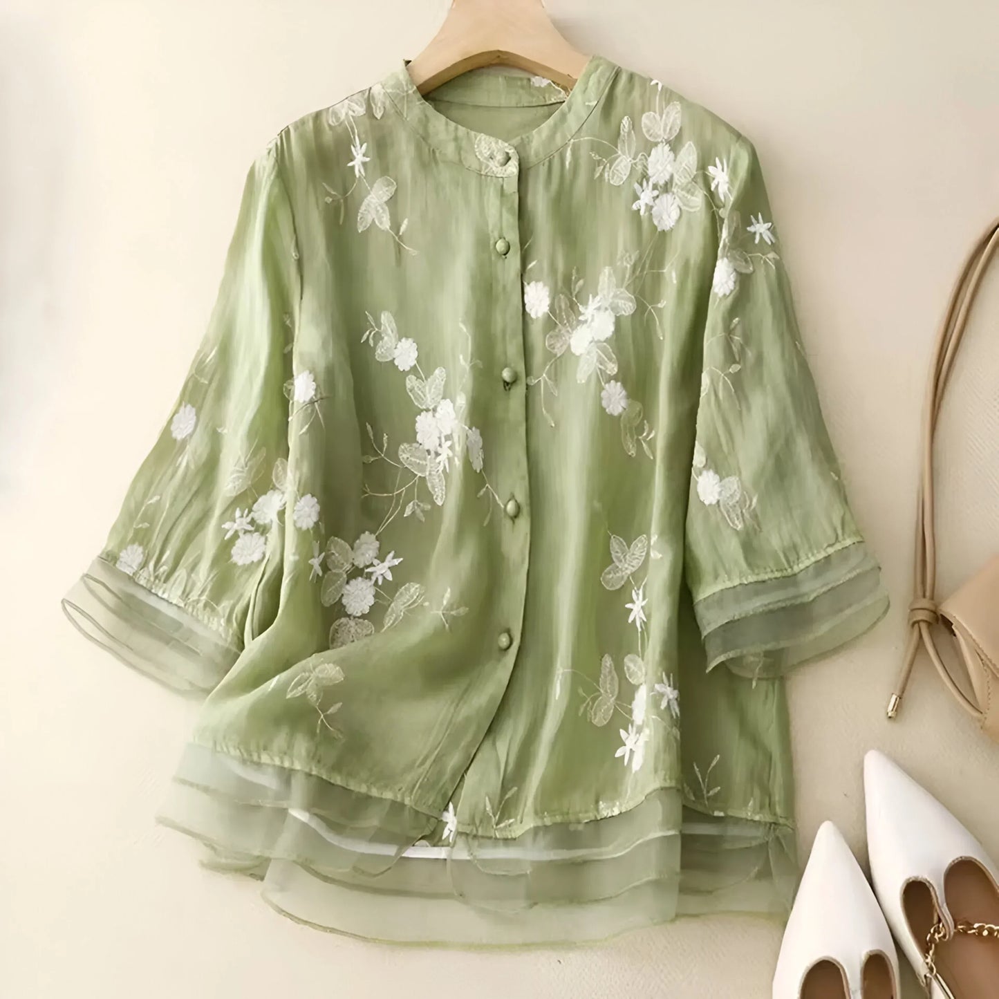 Pretty Flower Blouse for Ladies