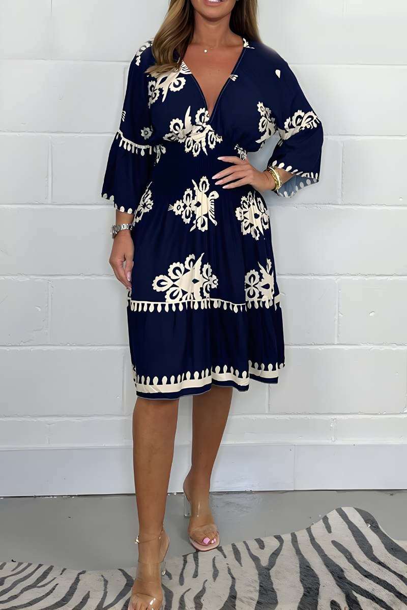 Slimming Mid Length Women's Dress
