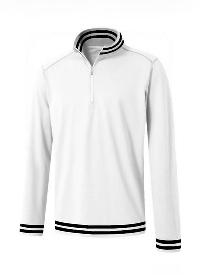 Casual Navy Blue Men's Golf Quarter Zip Shirt