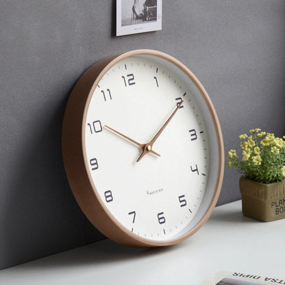 Simple Rustic Wooden Wall Clock
