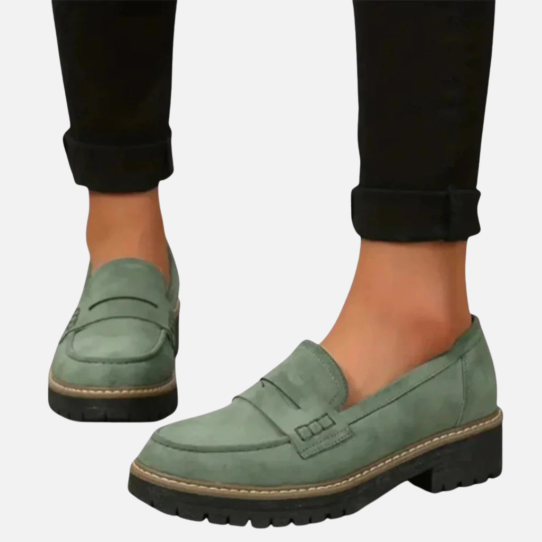 Abigail | Lug-Sole Penny Loafers