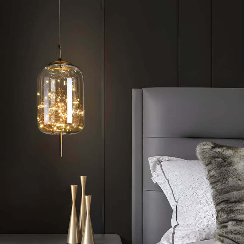 Warm Bronze Multi Light Pendant Lamp
