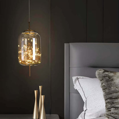 Warm Bronze Multi Light Pendant Lamp