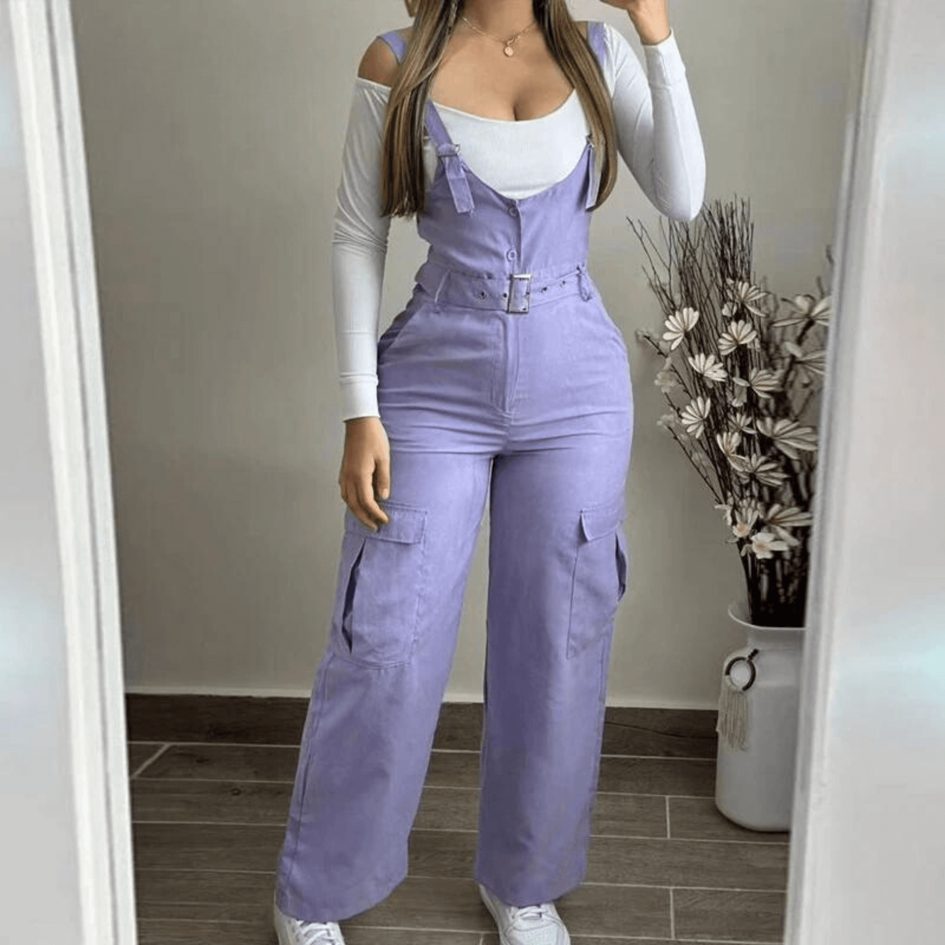 Loose Fit Women's Jeans Overalls - Luxivelle