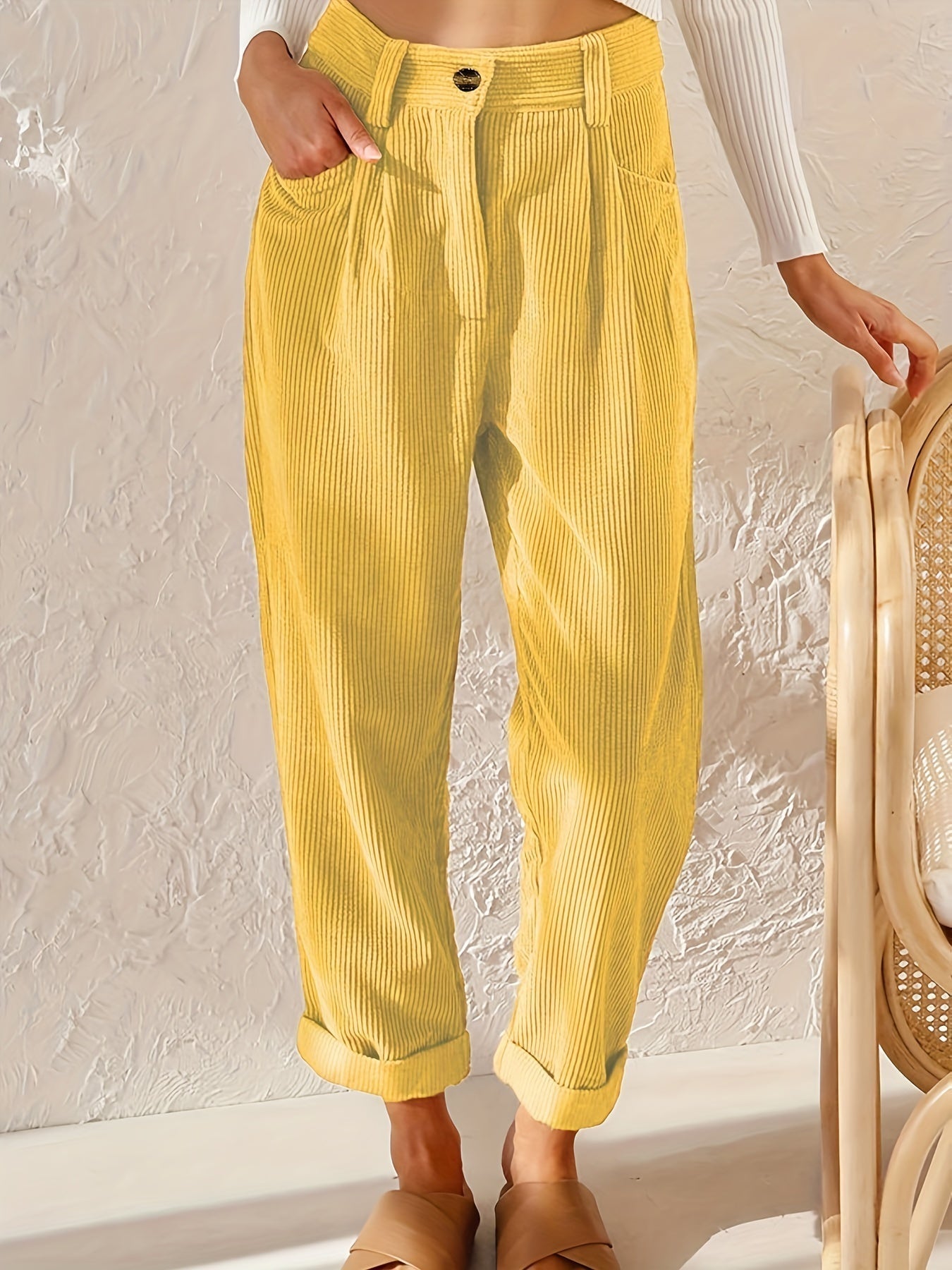 Maple | Corduroy trousers with straight legs