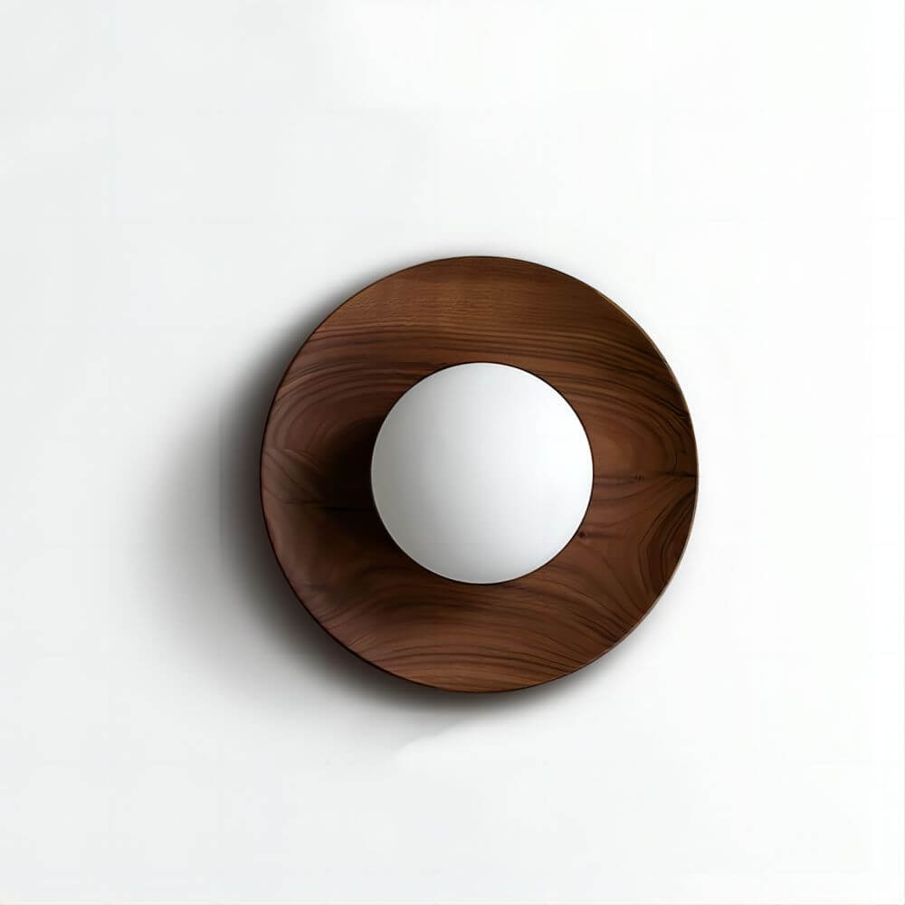 Simple Wooden LED Wall Light