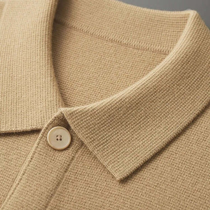 Soft Men's Wool Cardigan Sweater
