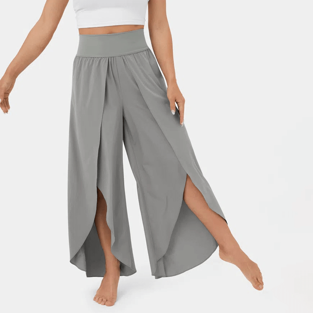 Comfortable High Waist Wide Leg Trousers