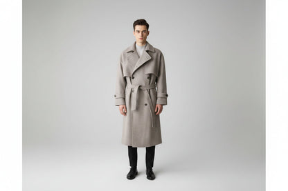 Warm Mens Heavy Parka Coat (Grey) - Luxivelle