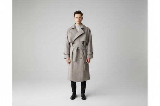Warm Mens Heavy Parka Coat (Grey) - Luxivelle
