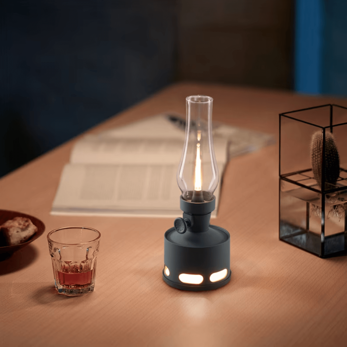 Retro LED Lantern - Rechargeable USB Powered