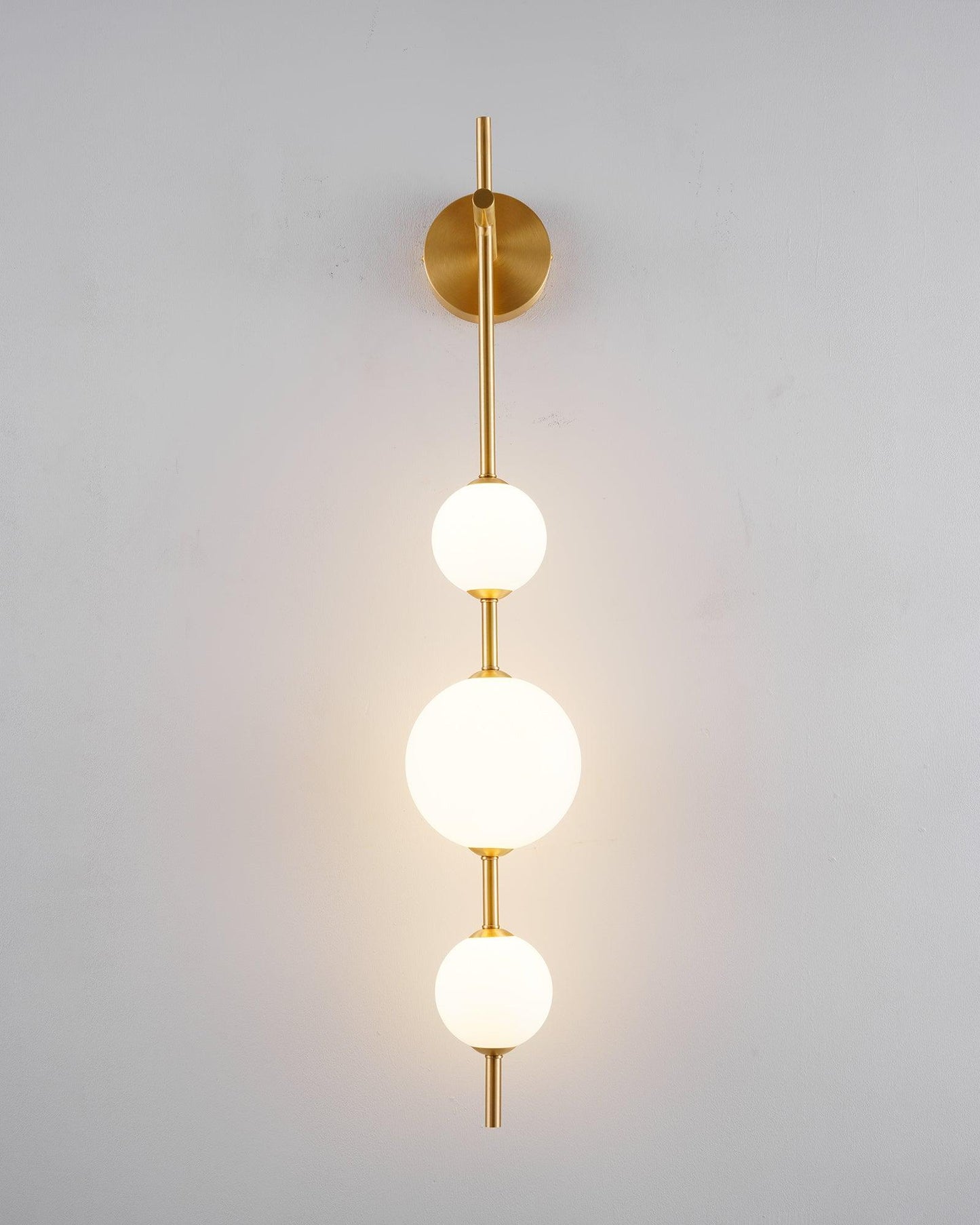 Sleek Round Glass Wall Light
