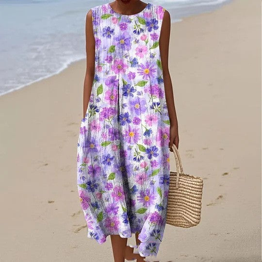 Floral Women's Spring Garden Dress - Luxivelle