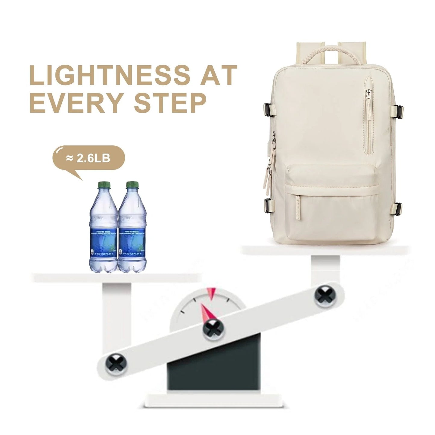 Waterproof Hiking Backpack for Women - Large USB Rucksack