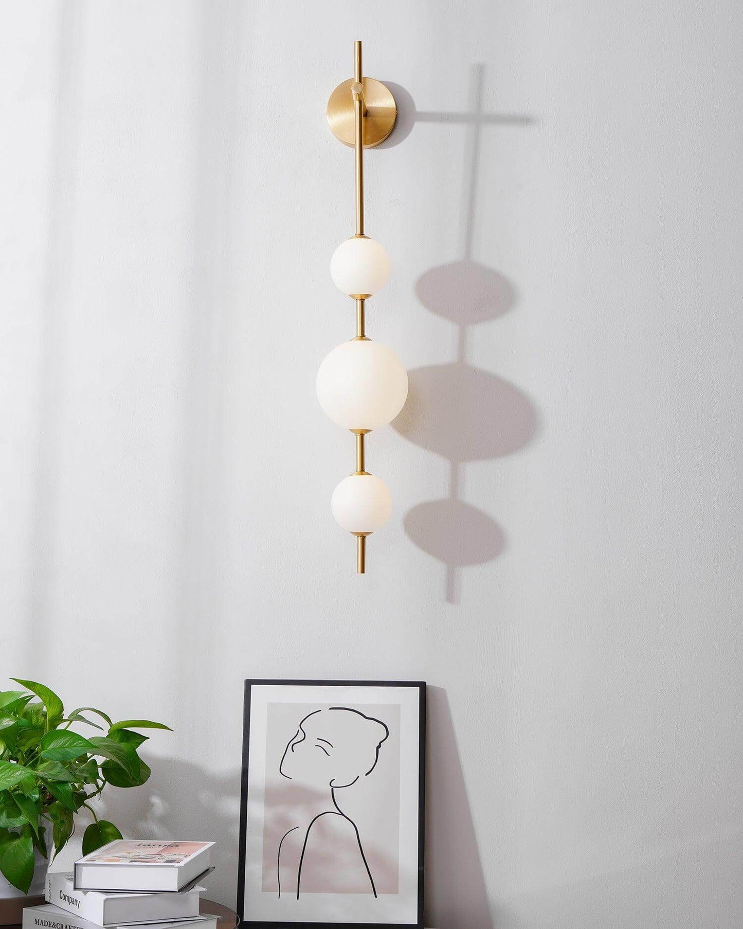 Sleek Round Glass Wall Light