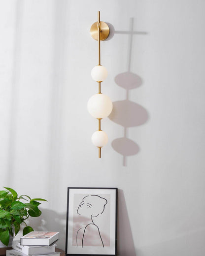 Sleek Round Glass Wall Light
