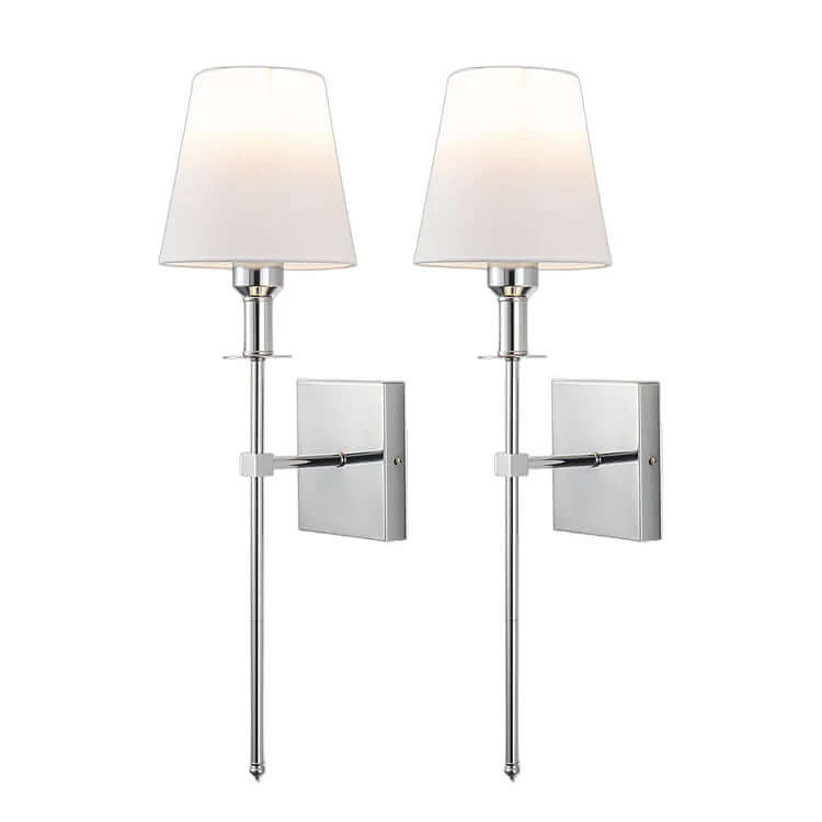 Compact Battery Powered LED Wall Lamps (2 Pack)