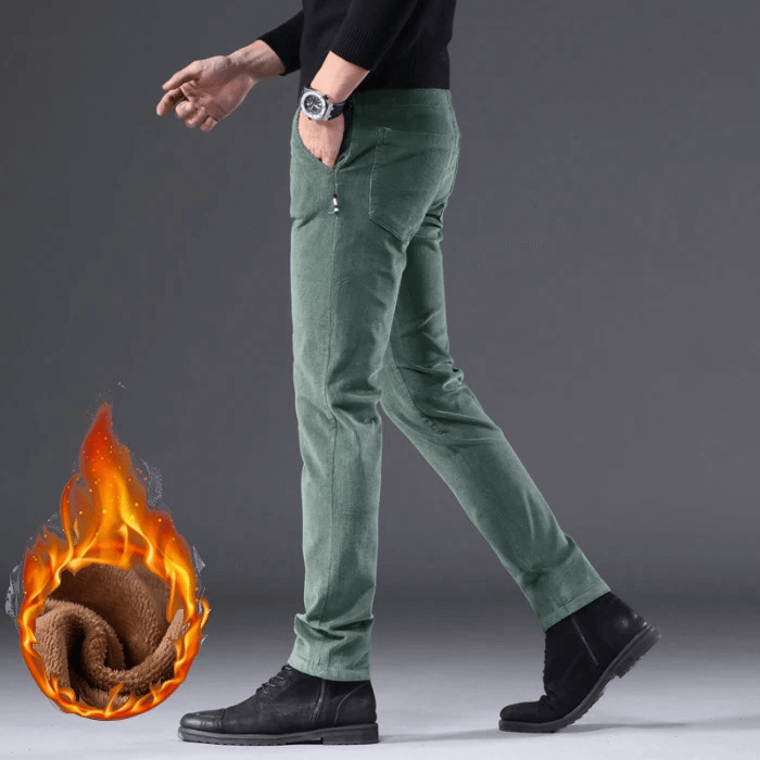 Warm Insulated Corduroy Snow Pants