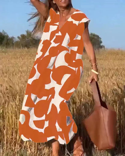Trendy Floral Long Dress
