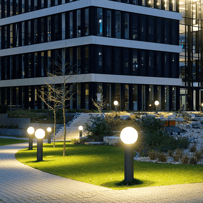 Contemporary Solar Garden Pathway Sphere Light