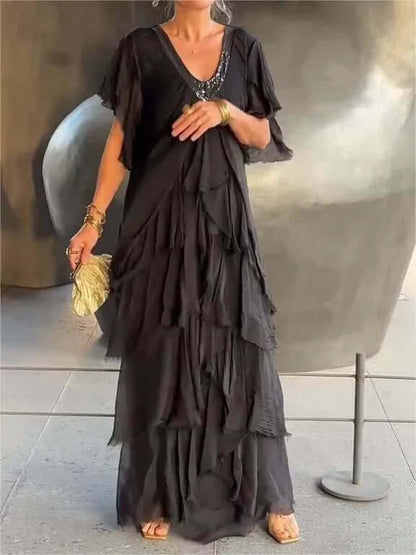 Ladies' Casual Sleeve Dress - Luxivelle
