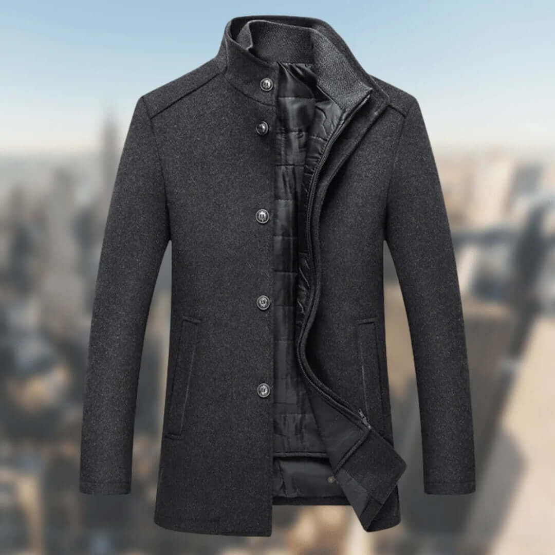 Thermal Insulated Parka for Men with Fur Hood
