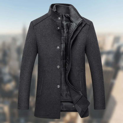 Thermal Insulated Parka for Men with Fur Hood