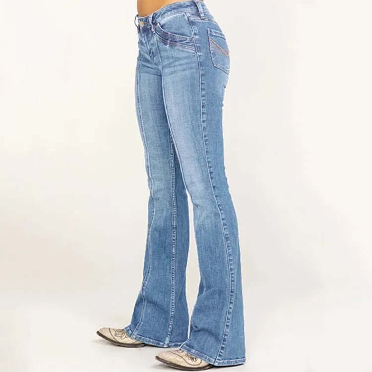 Ladies Wide Leg Jeans