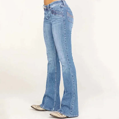Ladies Wide Leg Jeans