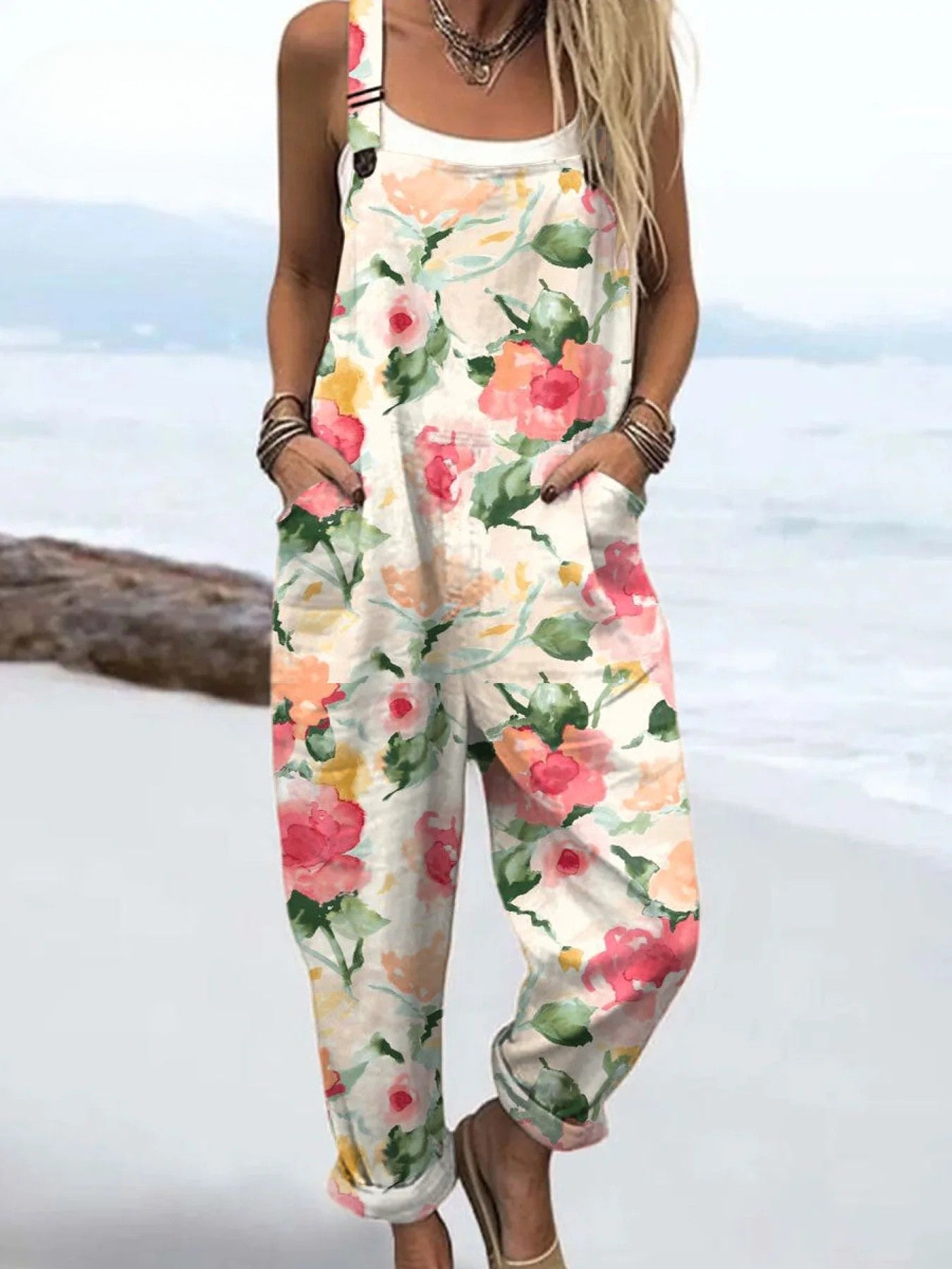 Floral Chic Women's Jumpsuit - Luxivelle