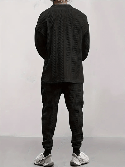 Cozy Men's Knit Lounge Wear Set