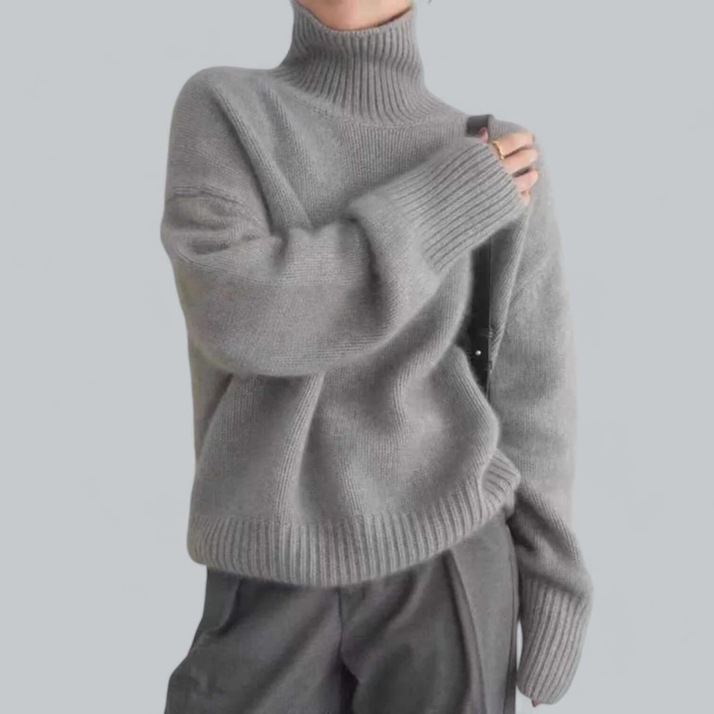 Women's Soft Crew Neck Sweater Top